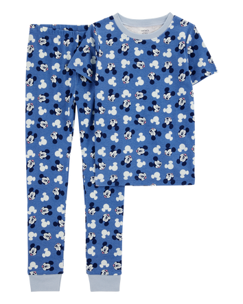 Kid 2-Piece Mickey Mouse 100% Snug Fit Cotton Pyjamas, 