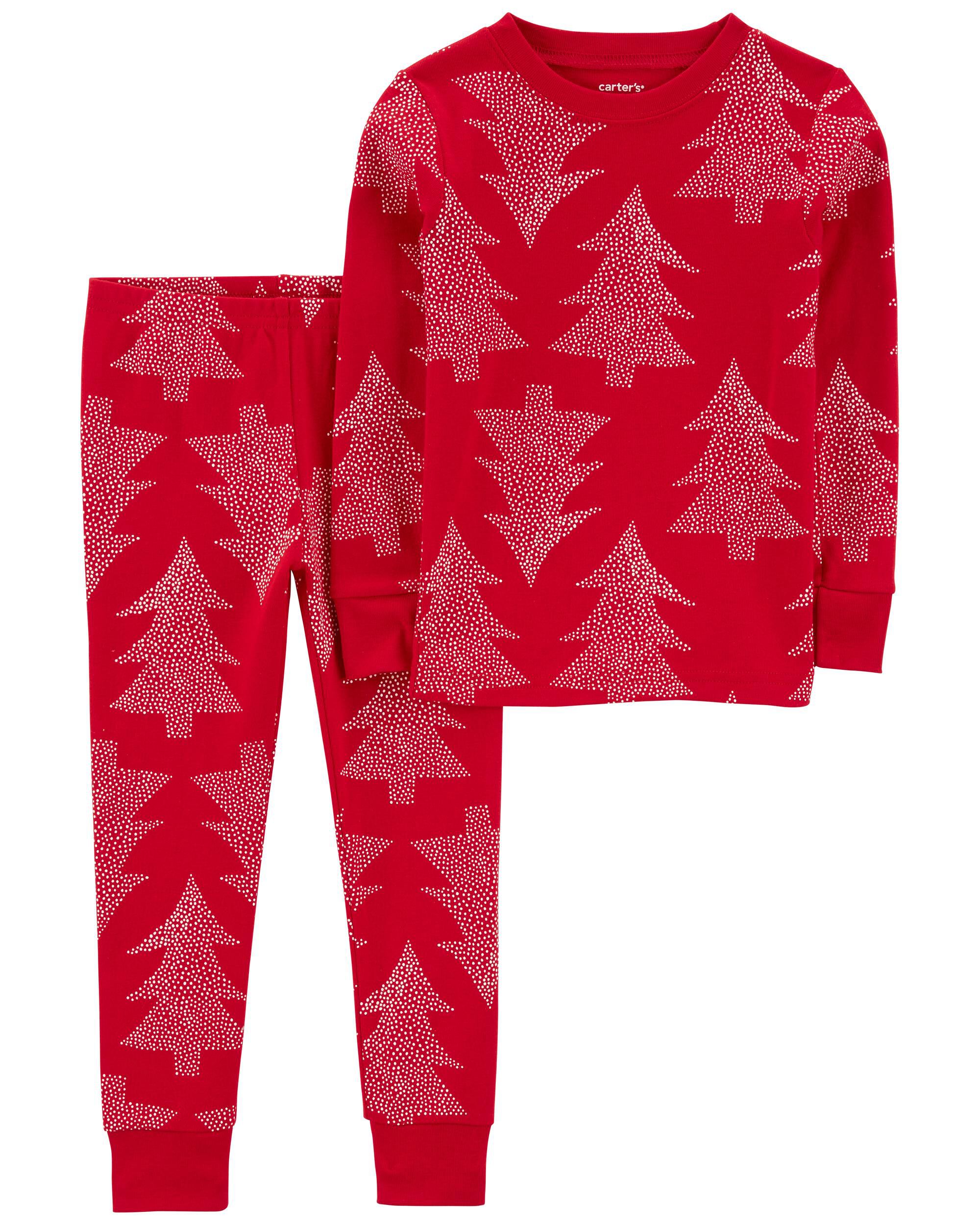 Red 2 Piece Christmas Tree 100 Snug Fit Cotton Pyjamas Carter s Oshkosh Canada