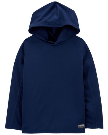 Hooded Pullover in Moisture Wicking Active Jersey, 