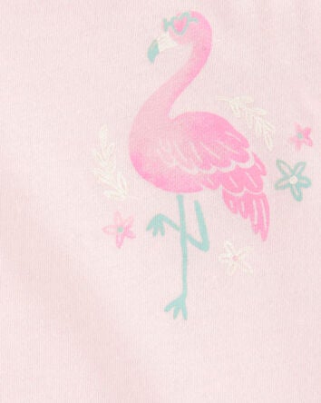 Toddler Flamingo Vintage Muscle Tank, 
