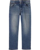 Boys Medium Faded Wash Classic Jeans, image 5 of 7 slides