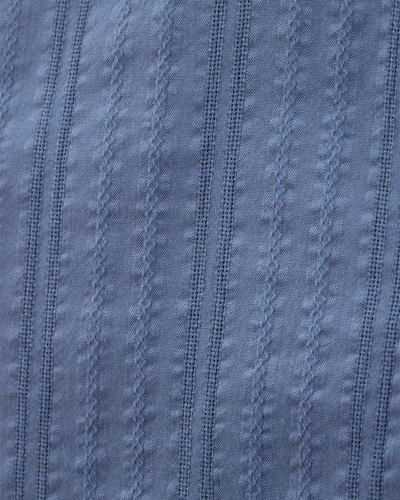 Baby Seersucker Button-Down Shirt - Blue, image 2 of 4 slides
