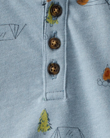 Baby Boy Camping Long-Sleeve Tee - Blue, 