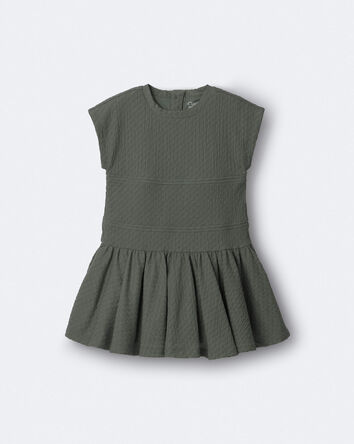 Tout-petit fille - Robe &agrave; taille basse - Olive, 