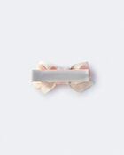 Toddler Girl 4-Pack Ric-Rack Faux Leather Bow Hair Clips, image 3 of 3 slides