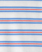 Toddler Striped T-Shirt - Red/White/Blue, image 2 of 3 slides