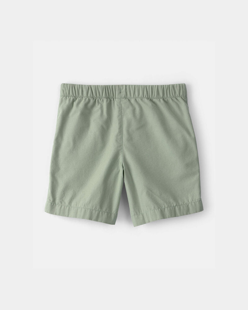 Boys Canvas Shorts - Green, image 2 of 4 slides