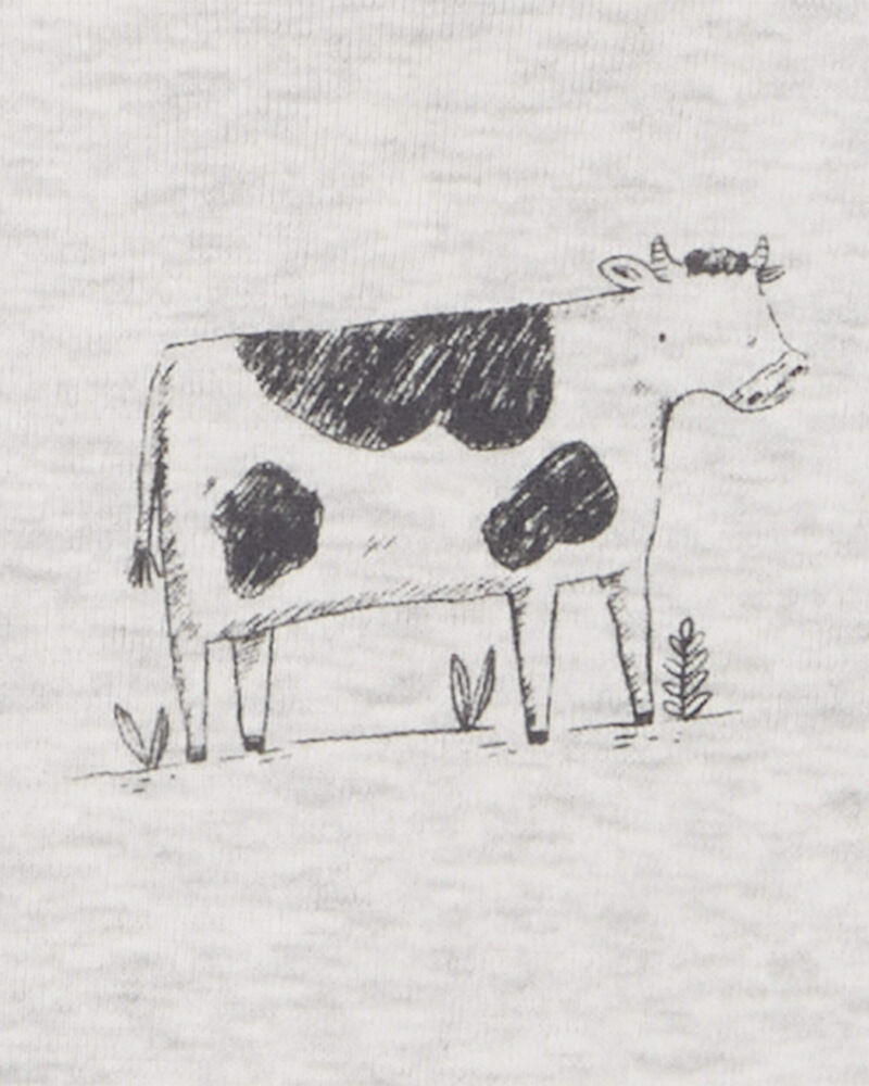 Baby 5-Pack Farm Animals Bodysuits, image 6 of 8 slides
