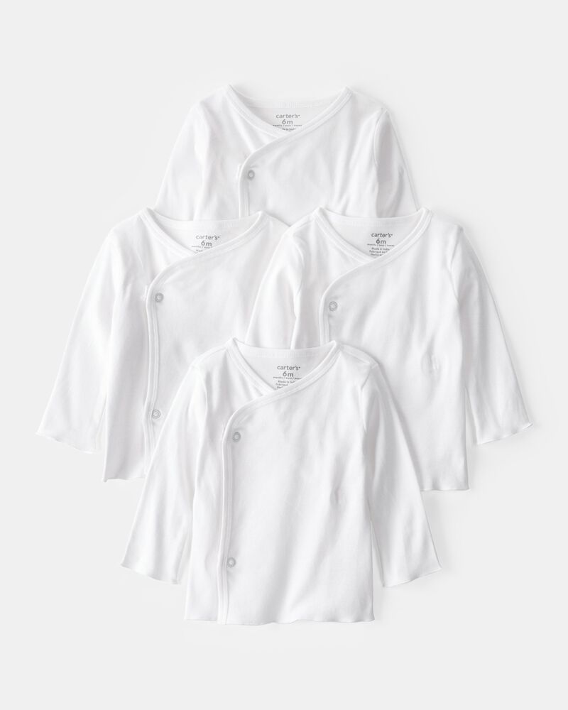 Baby 4-Pack Side-Snap Tees, image 1 of 2 slides