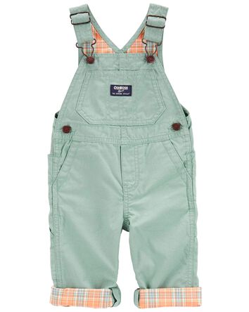 Plaid Lined Overalls, 