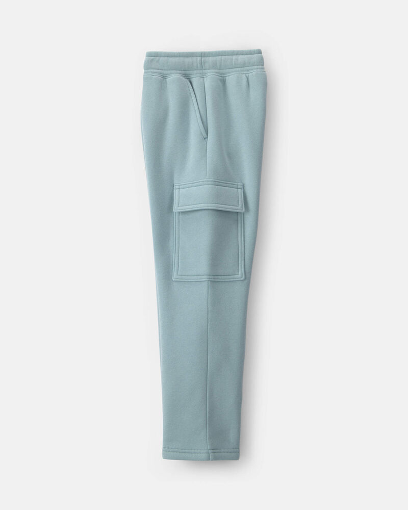 Boys Fleece Cargo Pants - Blue, image 4 of 6 slides