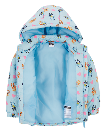 Toddler Bluey Puffer Jacket, 