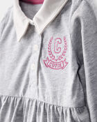 Baby Varsity Bodysuit Dress, image 3 of 5 slides