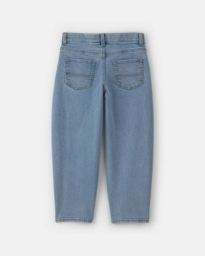 Boys Denim Baggy Barrel Jeans - Light Wash, image 2 of 4 slides