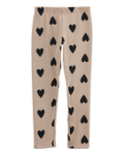Enfant Legging en molleton douillet à motifs de cœurs, image 2 sur 5 diapositives
