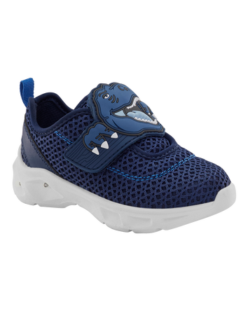 Tout-petit Chaussures de sport à dinosaure à lumières - Bleu marine, 