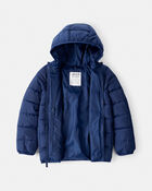 Gar&ccedil;ons - Blouson matelass&eacute; compact mi-&eacute;paisseur - Bleu marine, image 2 sur 9 diapositives