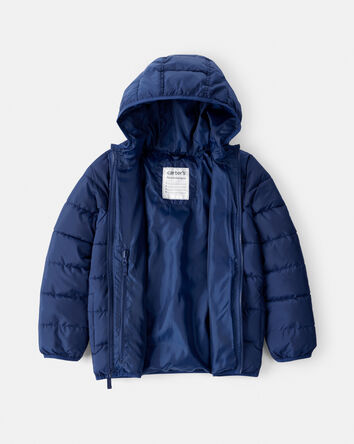 Gar&ccedil;ons - Blouson matelass&eacute; compact mi-&eacute;paisseur - Bleu marine, 