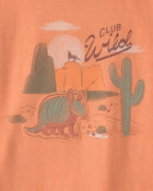 Tout-petit gar&ccedil;on - T-shirts &agrave; imprim&eacute; tatou &laquo;Club Wild&raquo; - Orange, image 3 sur 3 diapositives