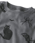 Toddler 2-Piece Organic Cotton Pajamas in Spooky Creatures, image 2 of 3 slides