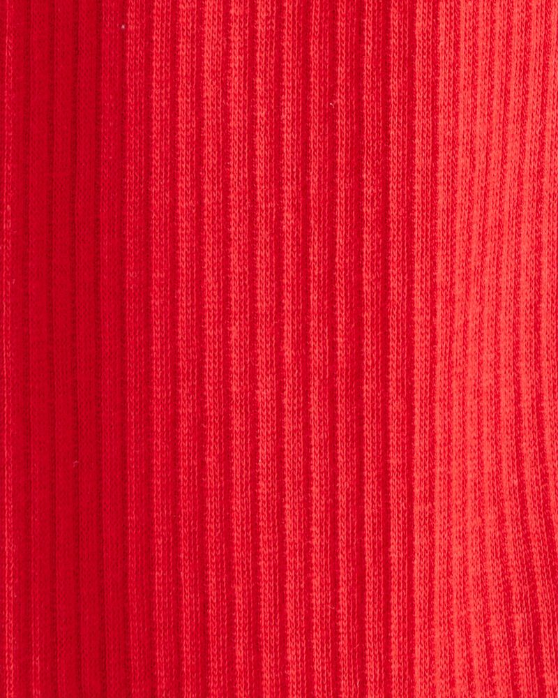 Baby Girl Pull-On Stretch Rib Leggings - Red, image 3 of 4 slides