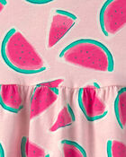 Toddler Girl Watermelon Sleeveless Dress - Pink, image 3 of 4 slides