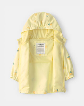 B&eacute;b&eacute; fille - Imperm&eacute;able &agrave; motif de citrons - Jaune, 