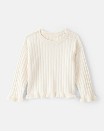 Bébé fille - Pull à manches longues - Crème, 