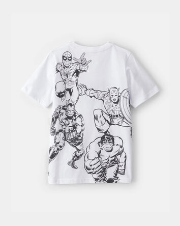 Gar&ccedil;ons - T-shirt &agrave; imprim&eacute; &copy;MARVEL - Blanc, 