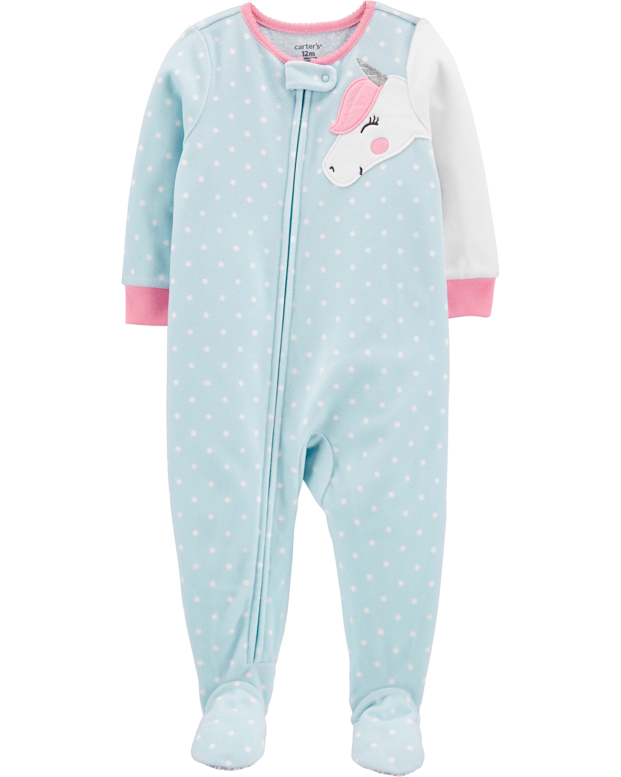 carters fleece footed pajamas