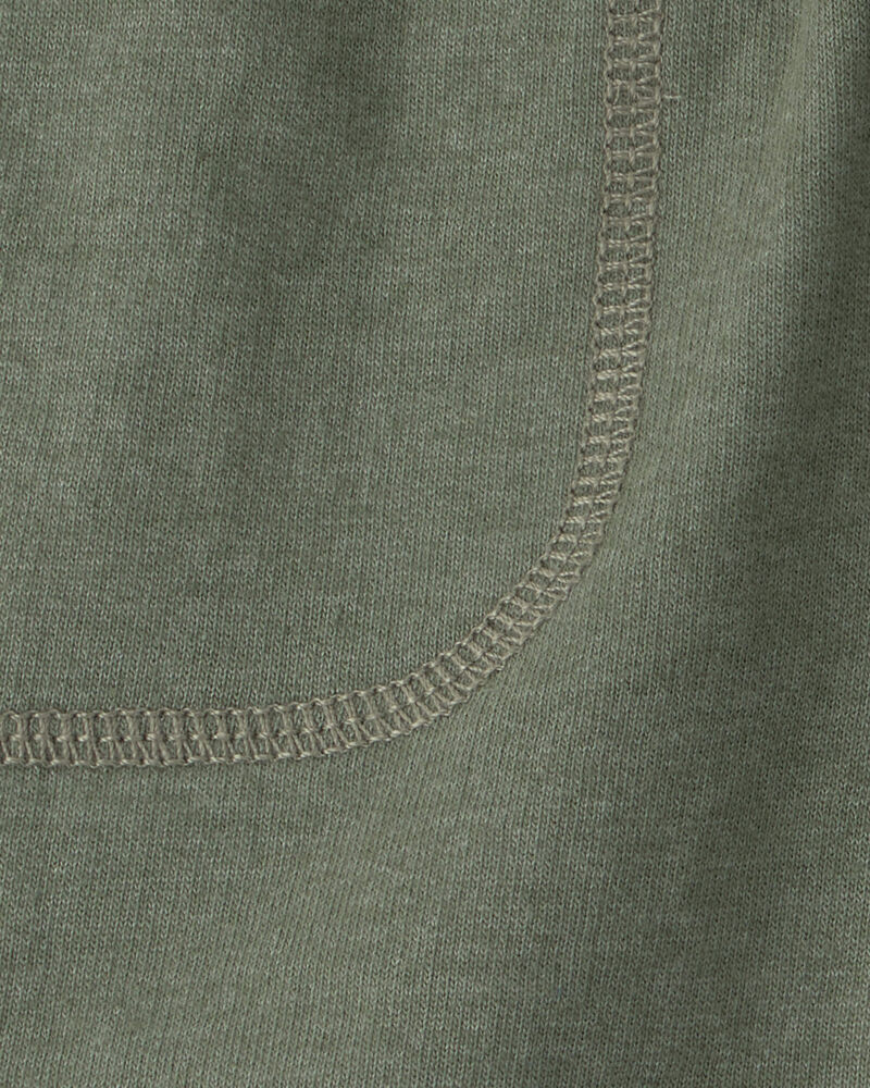 Baby Boy French Terry Shorts - Green, image 3 of 4 slides