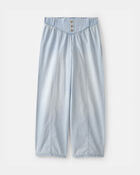 Girls Chambray Baggy Pants - Light Wash, image 1 of 4 slides
