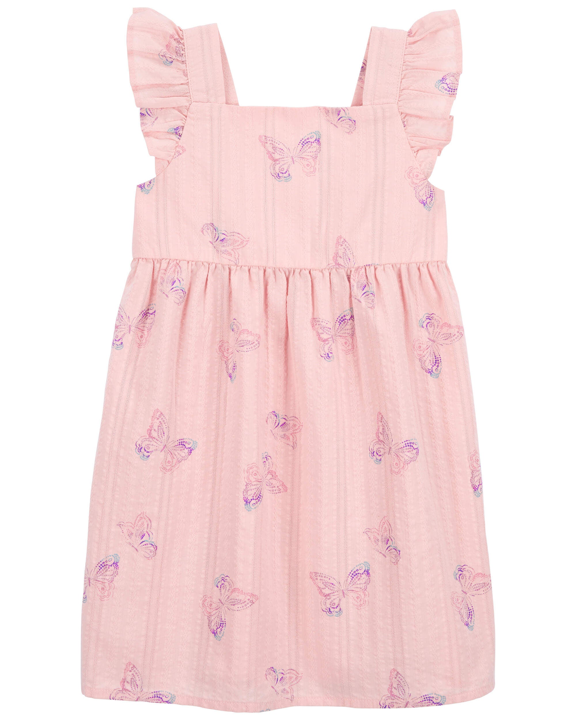 Toddler Butterfly Print Flutter Dress