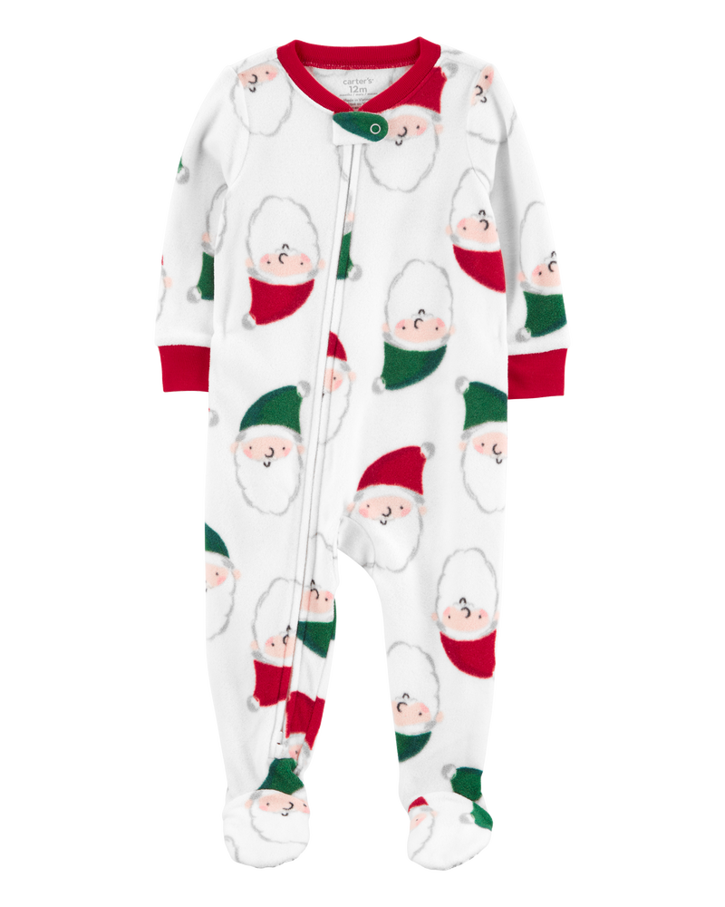 Toddler Boys Toddler 1 Piece Santa Fleece Footie Pyjamas 2T Carter s
