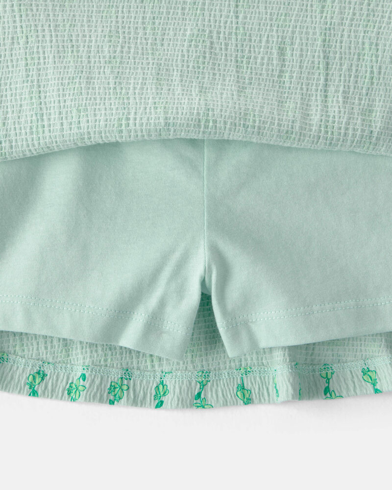 Toddler Girl 2-Piece Vine Top & Skort Set - Green, image 2 of 4 slides