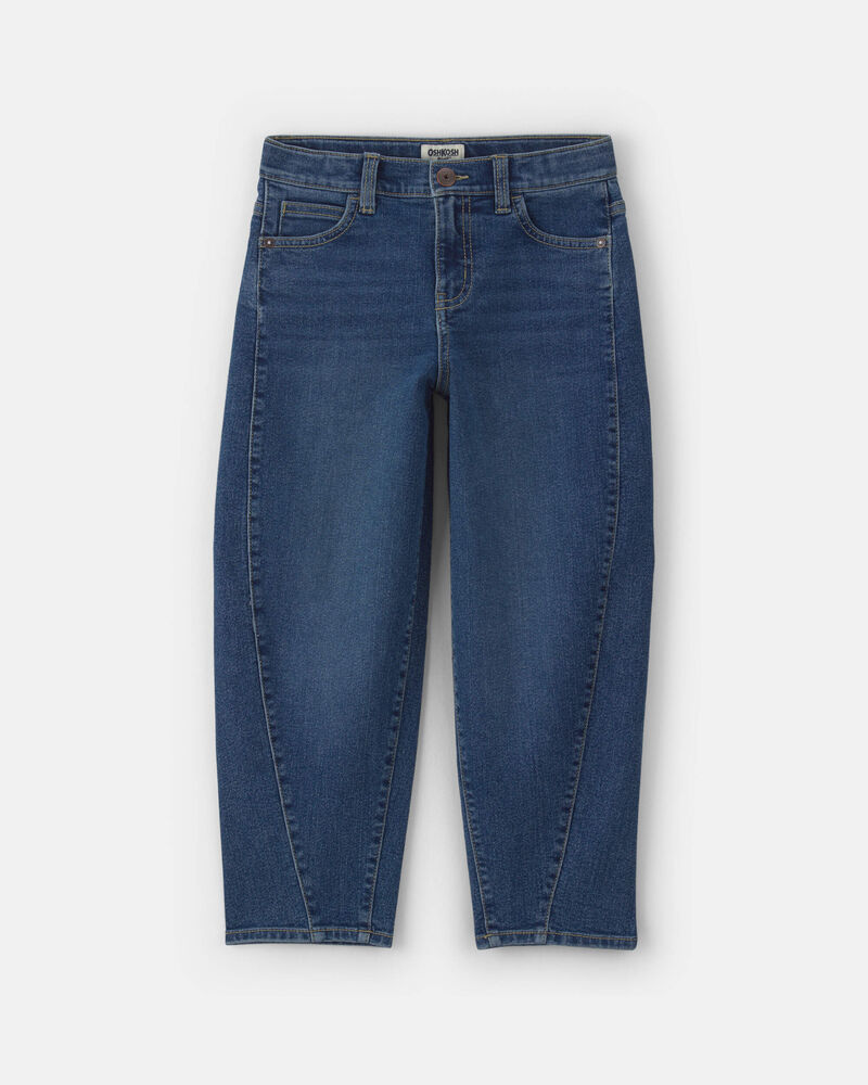 Boys Denim Baggy Barrel Jeans - Medium Wash, image 1 of 4 slides