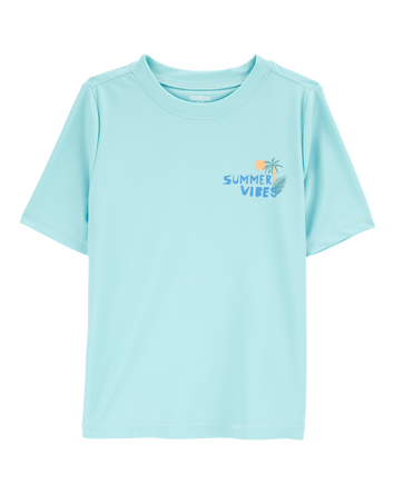 Kid Summer Vibes Short-Sleeve Rashguard, 