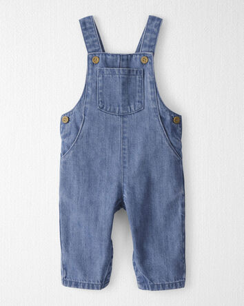 Baby Organic Cotton Denim Overalls, 