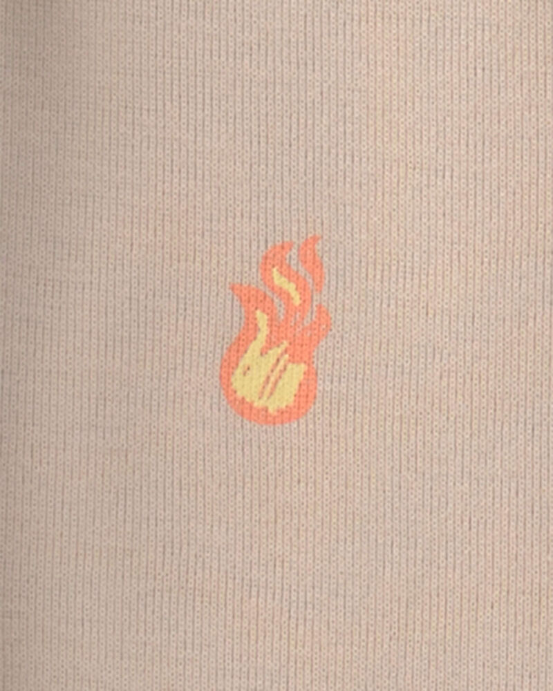 Boys Hot Sauce 100% Cotton Snug Fit 4-Piece Pyjama Set - Tan/Green, image 2 of 5 slides