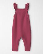 B&eacute;b&eacute; fille - Salopette en tricot de coton biologique doux, image 3 sur 5 diapositives