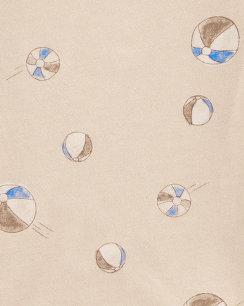 Bébé garçon - T-shirt imprimé de ballon de plage, 
