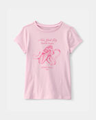 Girls Ballet Graphic Tee - Pink, image 1 of 3 slides