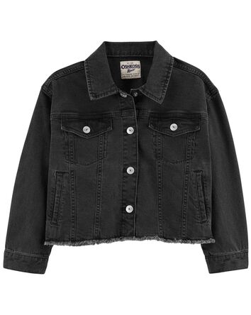 The Favourite: Frayed Hem Denim Jacket, 