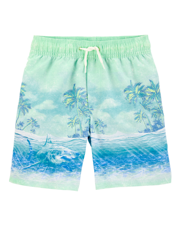Kid Shark Swim Trunks, 
