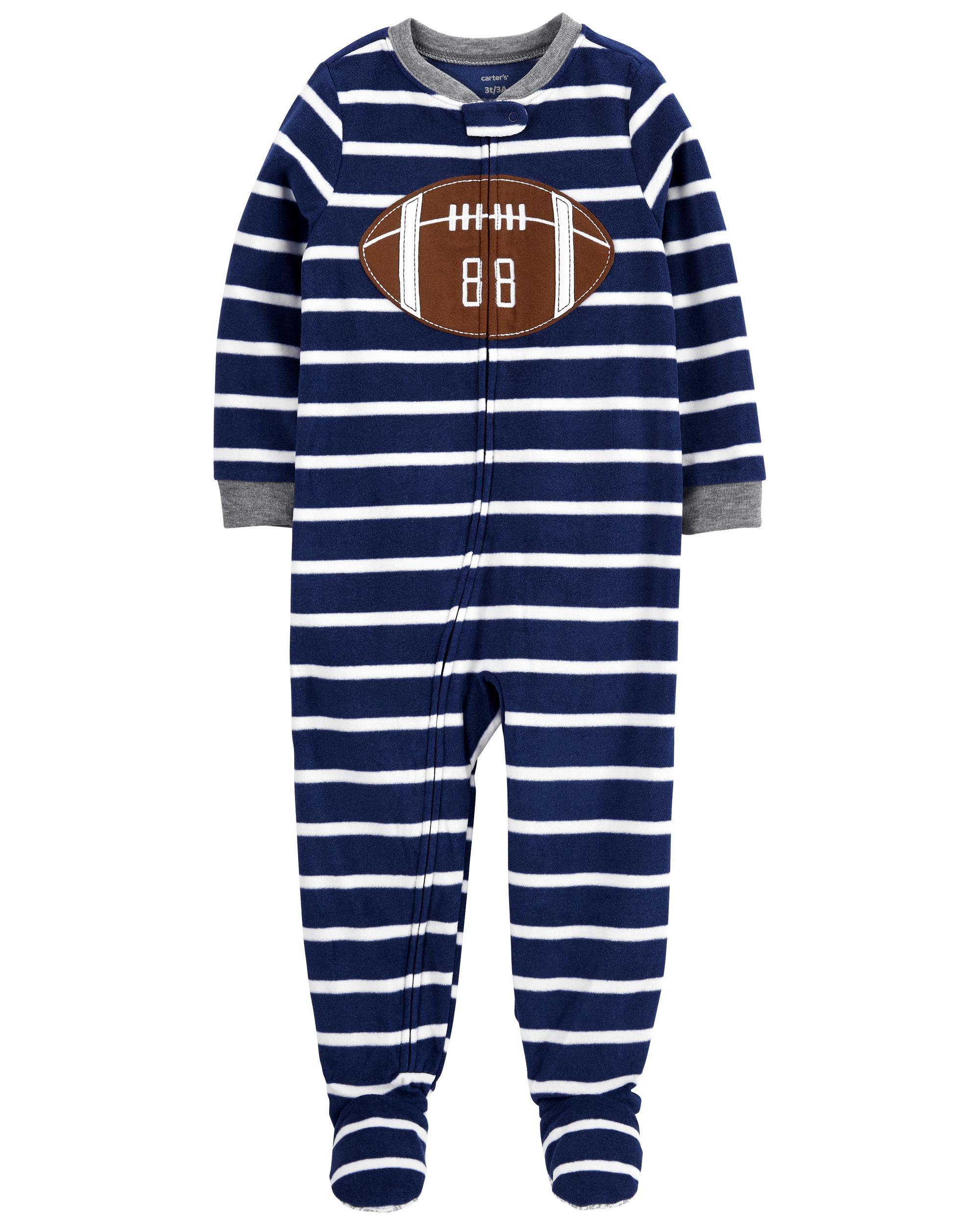 2 Pack Zip Up Fleece Pyjamas