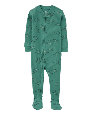 Toddler 1-Piece Dinosaur Thermal Footie Pyjamas, 