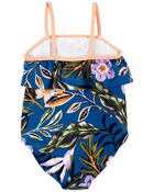 1-Piece Floral Print Swimsuit, image 2 of 4 slides