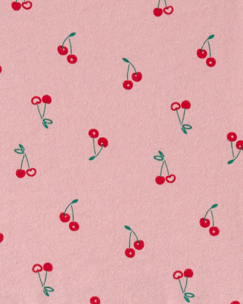 Toddler Girl Cherry Long-Sleeve Knit Dress - Pink, image 3 of 4 slides