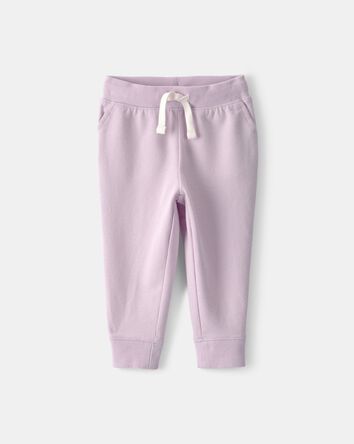 B&eacute;b&eacute; fille - Pantalon de jogging en tricot avec cordon de serrage - Mauve, 