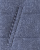 Girls Denim Puffer Vest - Chambray, image 3 of 4 slides